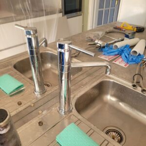 Removal of an existing flexible kitchen tap2